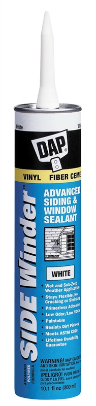 DAP SIDE WINDER WHITE CAULK 00801