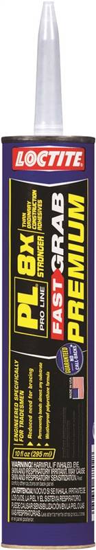 PL PREMIUM 8X FAST GRAB  10OZ CONSTRUCTION ADHESIVE