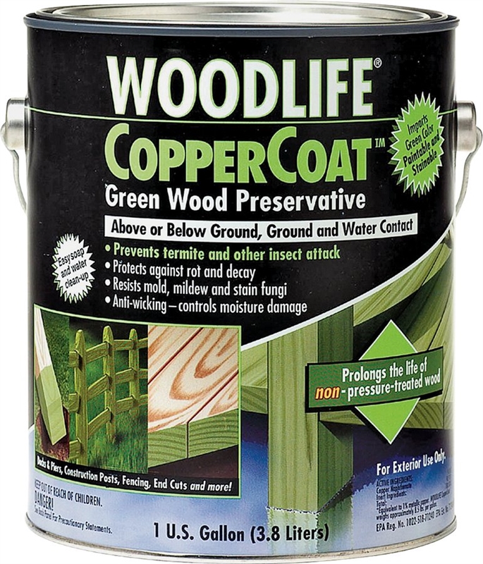 WOODLIFE COPPERCOAT - GAL GREEN WOOD PRESERVATIVE