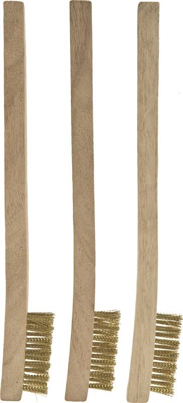 BRUSH WIRE 3PC DETAIL BRASS