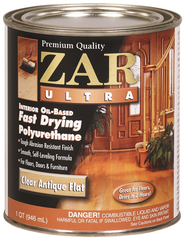 ZAR ULTRA OIL POLY ANTIQUE FLAT QT