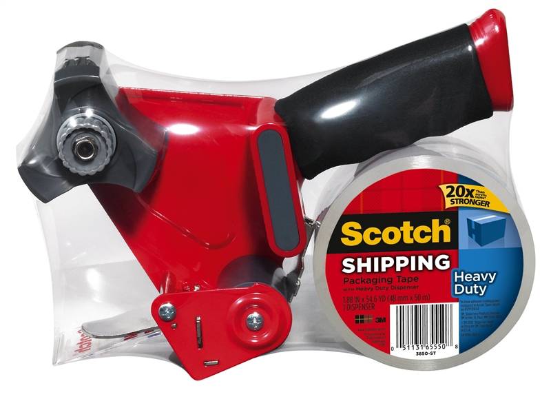 CLEAR PACKING TAPE W/DISPENSER