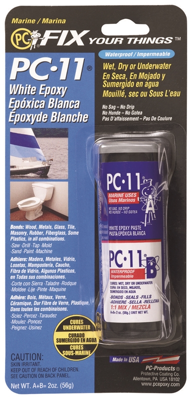 PC11 WHT EPOXY PASTE - 2 OZ