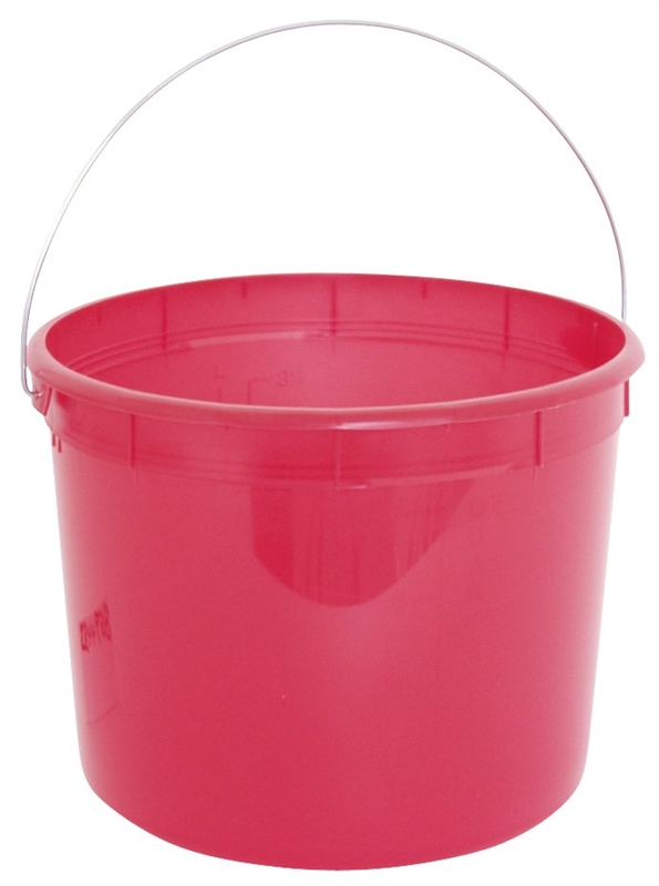 5QT PLASTIC PAIL W/WIRE HANDLE