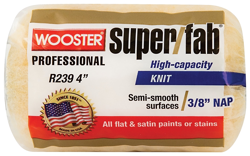 WOOSTER R239 4 ROLLER 3/8" NAP SUPER FAB"