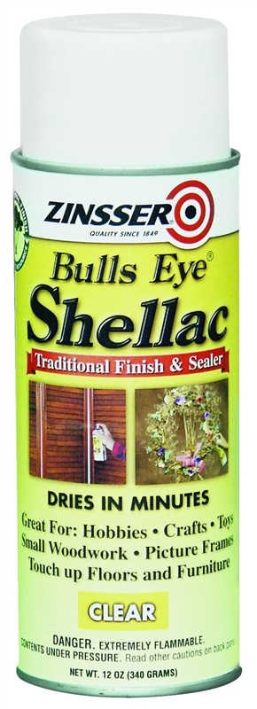 ZINS SHELLAC 12 OZ SPRAY CLR