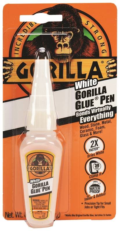 GORILLA GLUE QUICK CURE 3/4 OZ PRECISION GLUE PEN / DRIES WHT