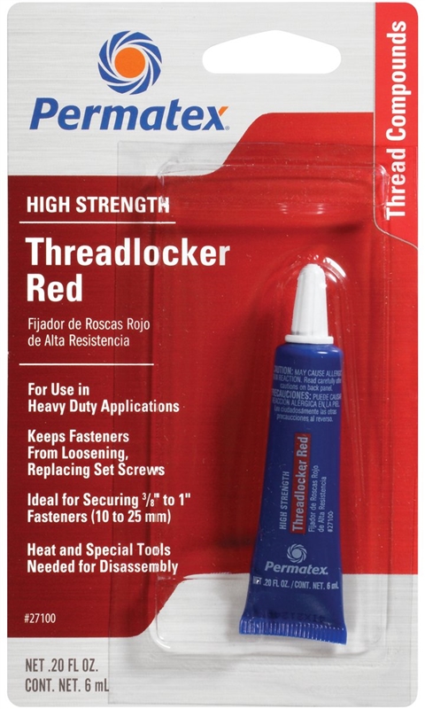HI STRENGTH THREAD-LOCKER .2 OZ RED   LOCKTITE