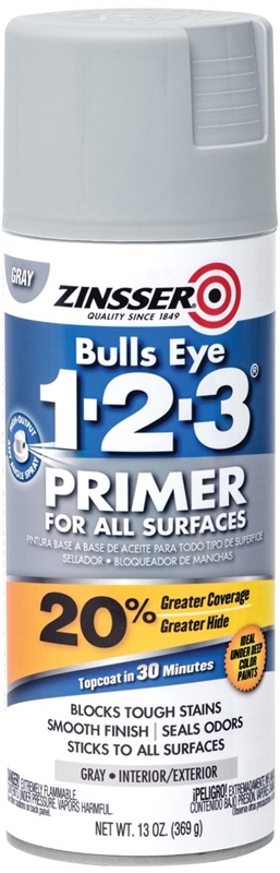 ZINS BULLSEYE 1-2-3 SPRAY WHITE PRIMER 13OZ CAN