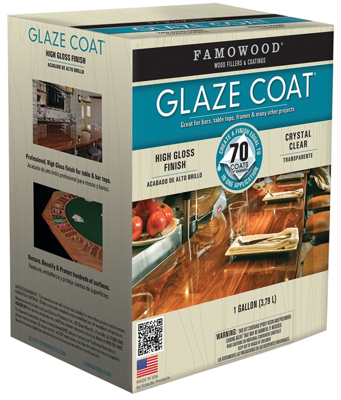 COAT EPOXY GLAZE HI GLO CLR GA
