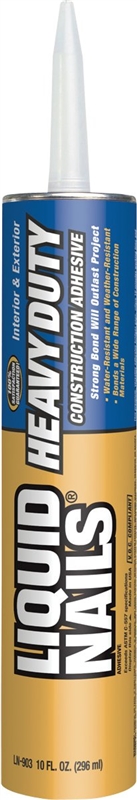LIQUID NAIL 10OZ HVY DTY ADH LN-903 LOW SOLVENT