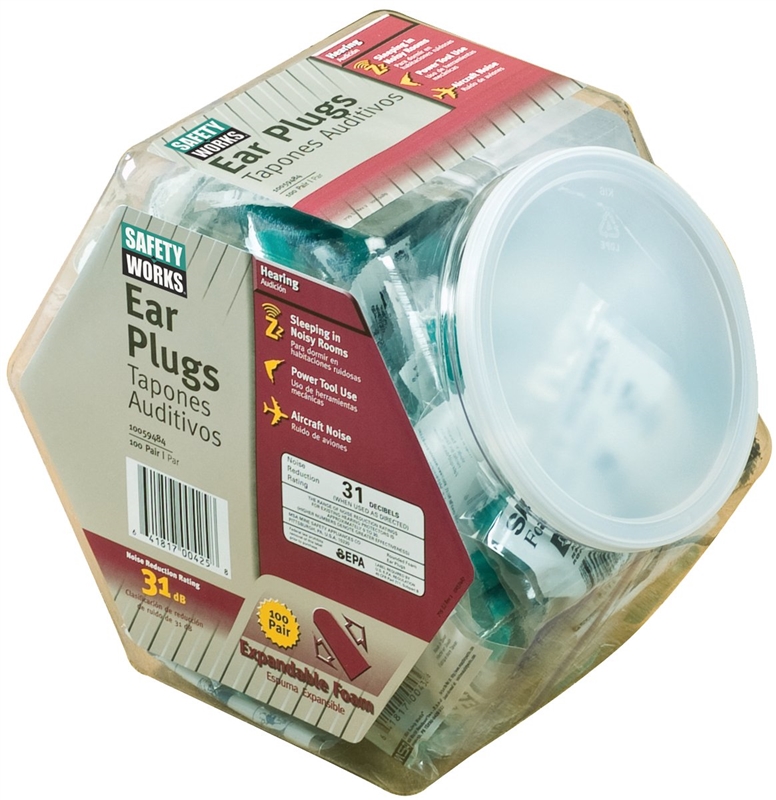 DISPOSABLE FOAM EAR PLUGS PR NRR 29DB