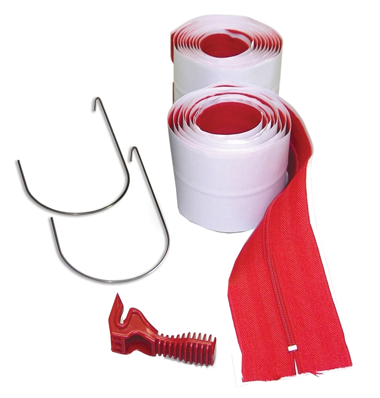 ZIPWALL HDAZ2 7' ZIPPER 2PK   - HVY DTY W/ KNIFE