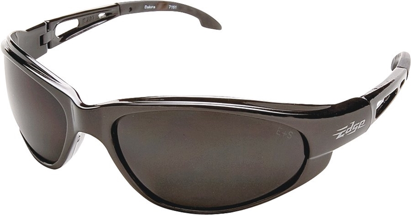 EDGE SAFETY GLASSES BLACK/SMOKE SW116