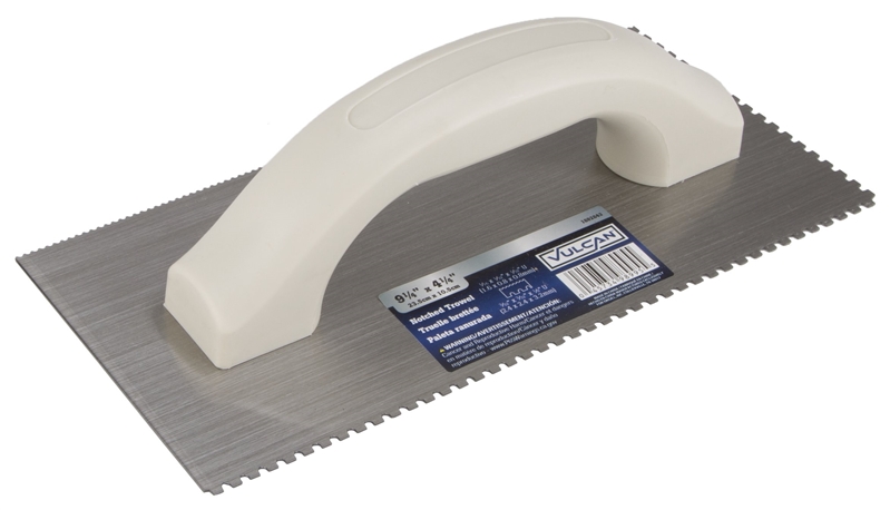 U-NOTCHED 2 SIDED TROWEL 1/16X1/32 AND 1/8X3/32