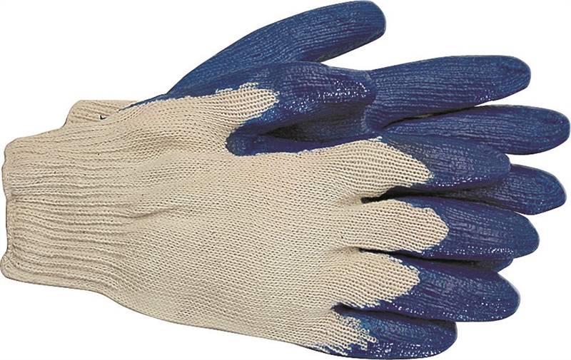 GLOVE STRING KNIT W/LTX PLM LG 1SR8427L12    BLUE
