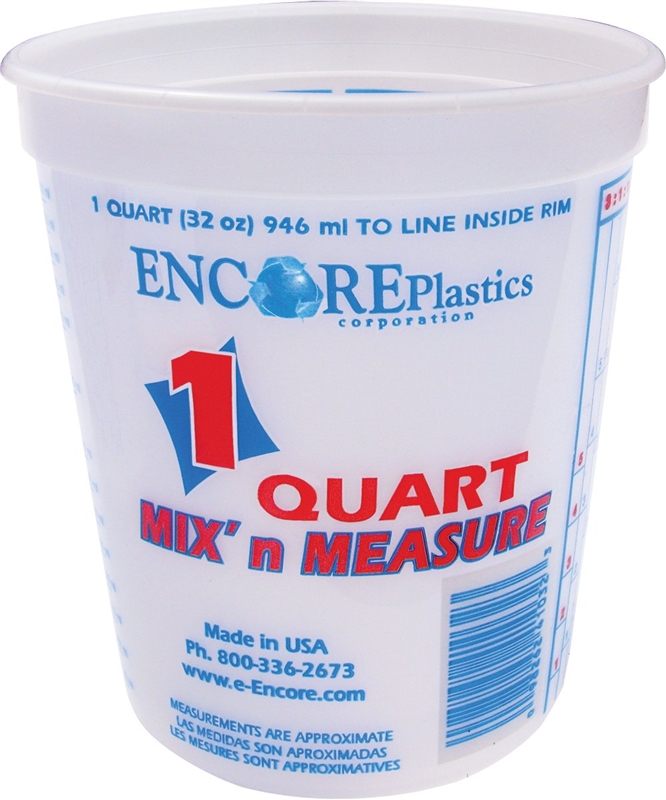 MIX'N'MEASURE QUART BUCKET PAIL BUCKET