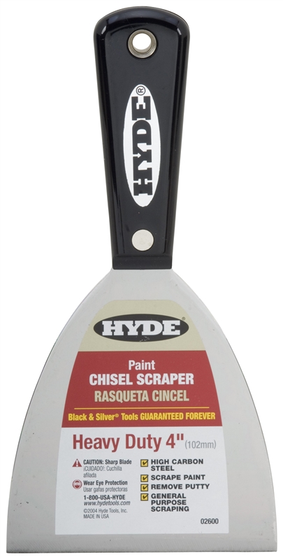HYDE 02600 4 STIFF HD SCRAPER "