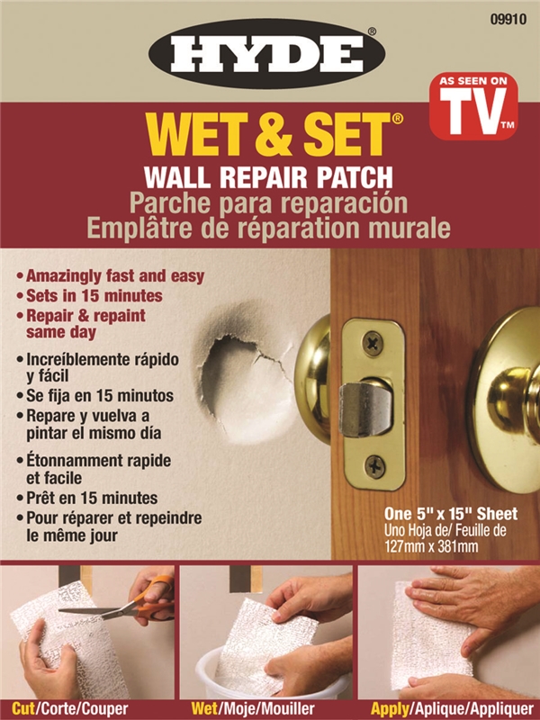5X15" WET &  SET WALL PATCH DRYWALL REPAIR"