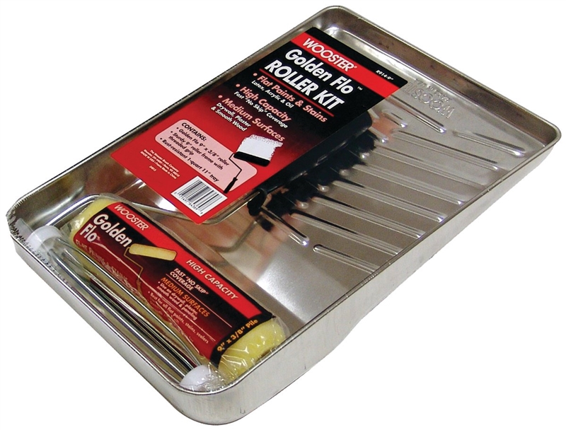 WOOSTER 9 GOLD FLO ROLLER KIT 431067"