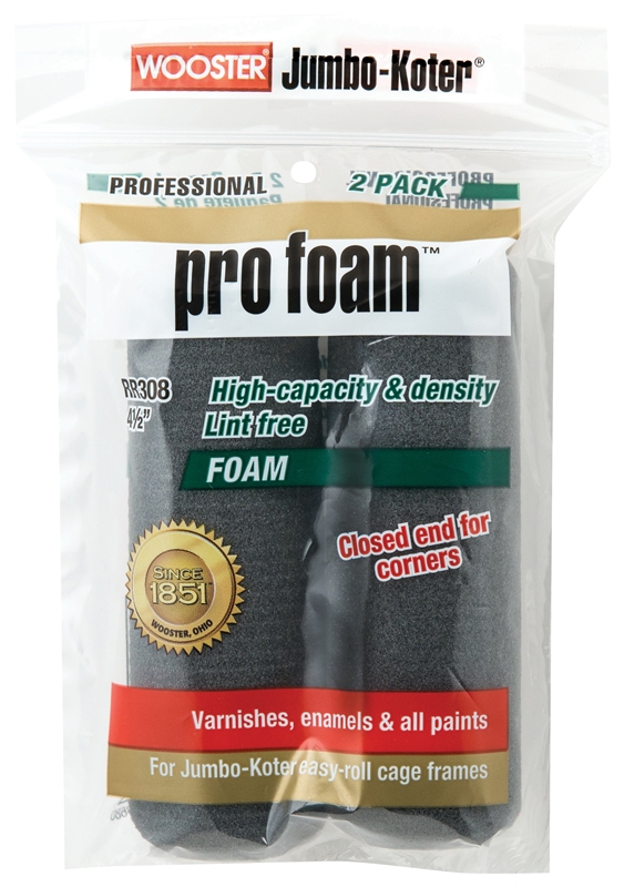 WOOSTER PRO FOAM 4 ROLLER CVR 2PK                      431064"