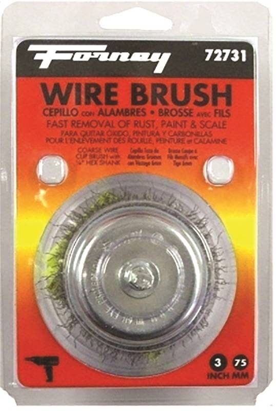 3X1/4" COARSE WIRE CUP BRUSH "