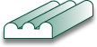 1/4 X 3/4 BEADED SHELF EDGE 8611