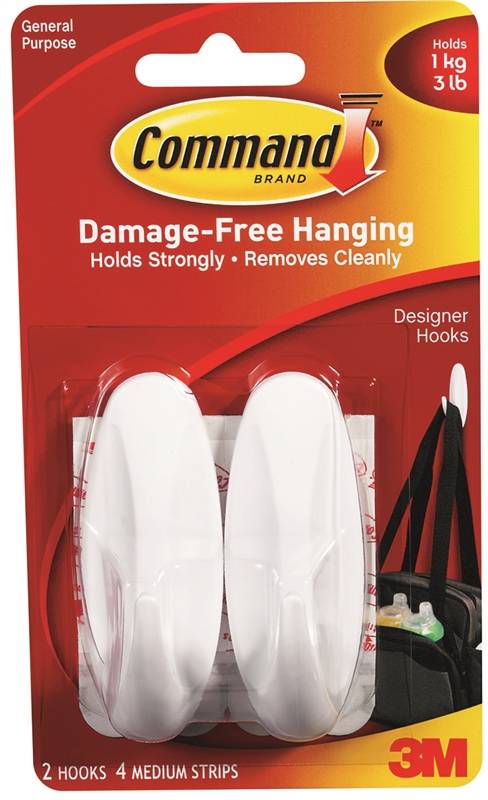 COMMAND DESIGNER MED HOOK 2/PKG