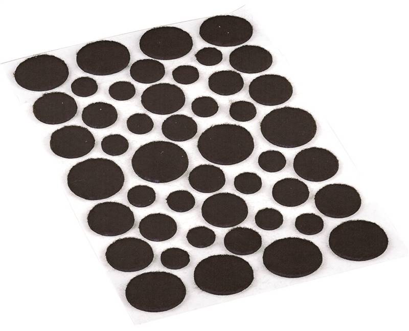46 ASST. BROWN FELT PADS