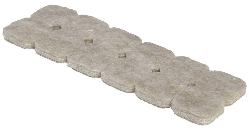 1 FELT GARD BEIGE SQUARE PADS 16/CARD"