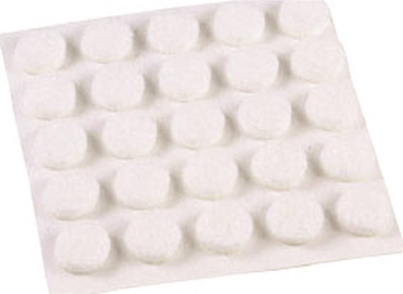 3/8 FELT GARD WHITE FELT PADS "