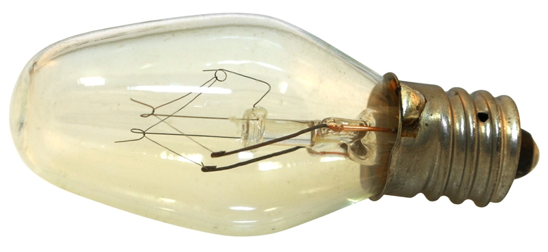 BULB NLGT CLEAR CNDL C7 4W CD4