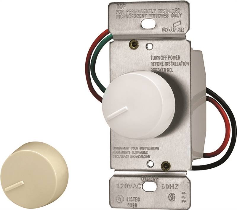 SWITCH DIMMER PBTN WHT/IVY 3WY