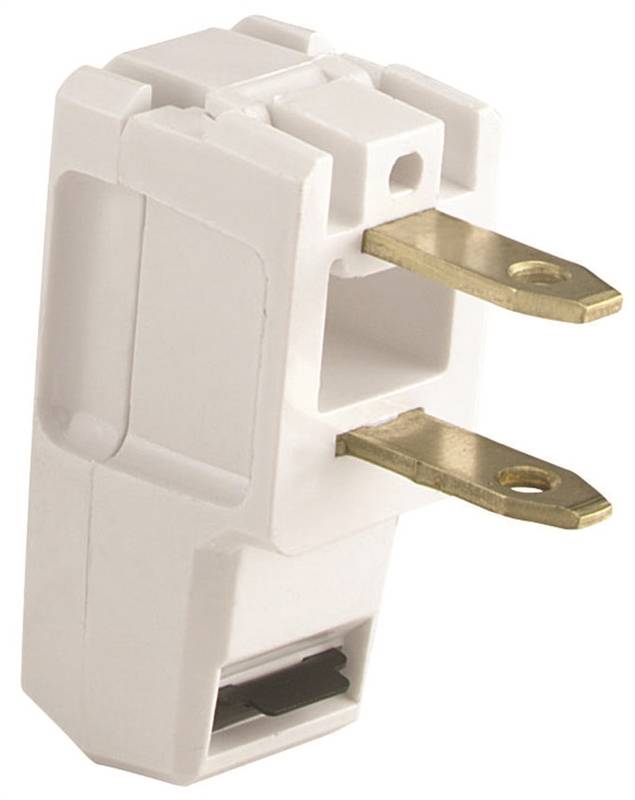 PLASTIC 1-15 NEMA SUPR PLUG WH