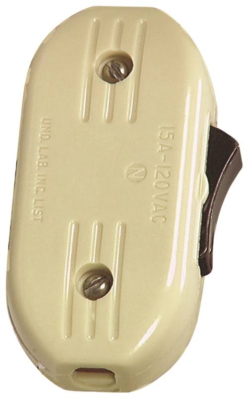 SWITCH CORD SPFT 3AMP HD IVORY