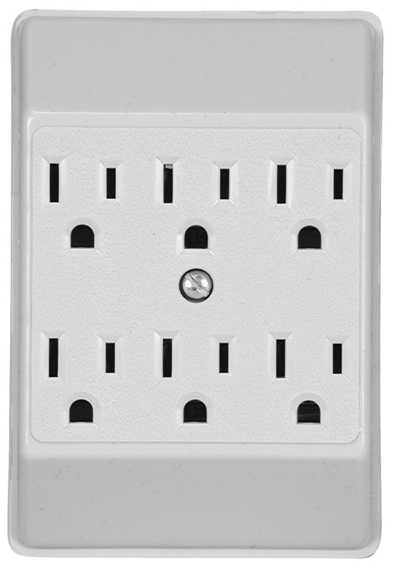 PLG OUTLET WHT 15A 125V