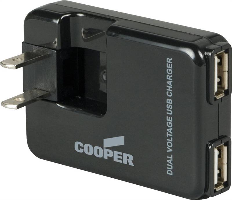 CHARGER PLUG-IN USB BLK 1A 5V