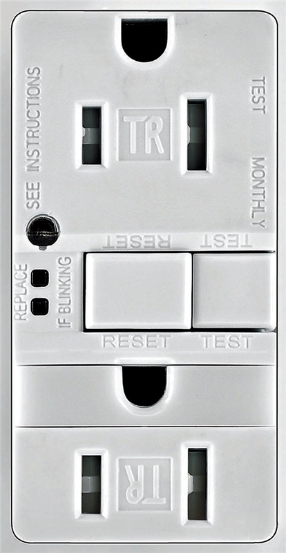 LIGHT NIGHT GFCI WHITE 15A