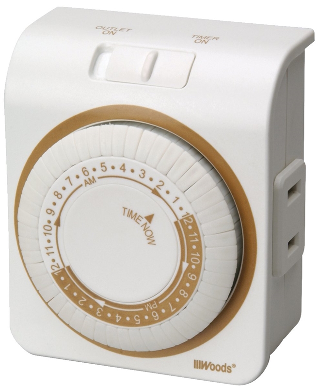 TIMER MECH INDOOR DAILY WHT 3C