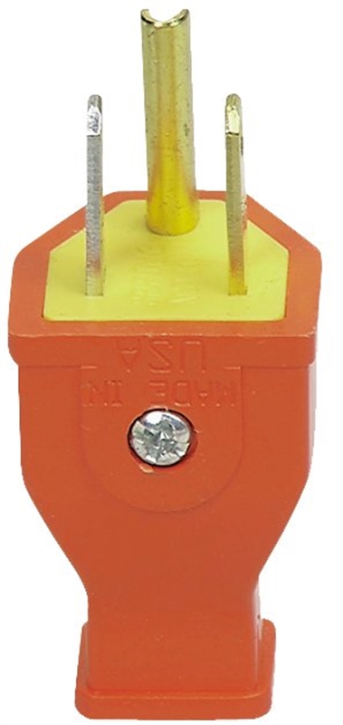 ORG GROUND 3WIRE STRAIGHT PLUG