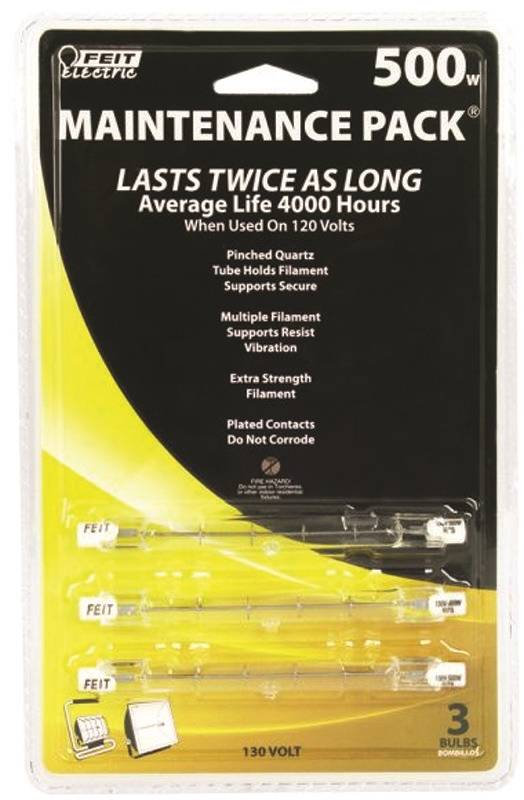 BULB HALOGEN T3 RSC CLEAR 500W