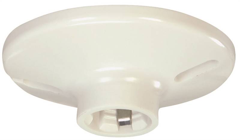 LAMPHOLDER PLASTIC WHITE 4IN
