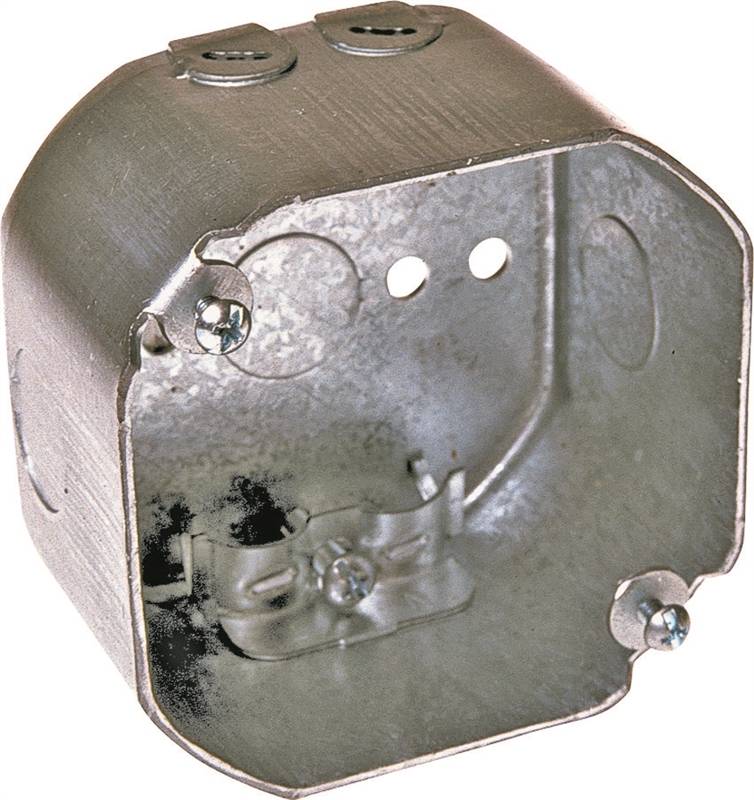 BOX OCTAGON STEEL 4 IN 21.5 CU
