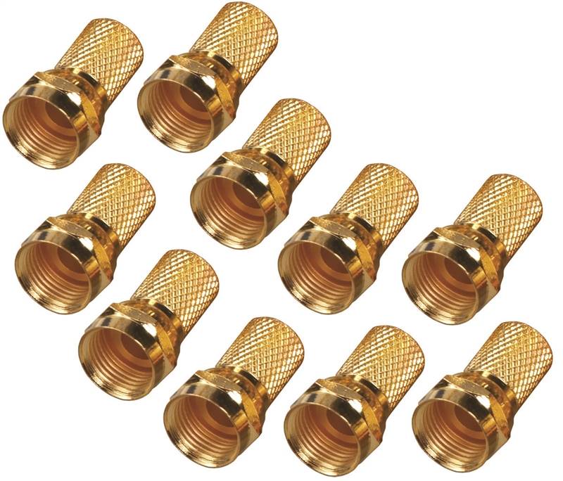 CONNECTOR RG-6 TWST F-CONN GLD