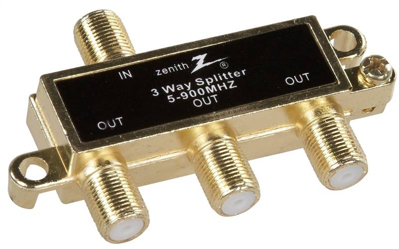 SPLITTER SIGNAL COAX 3WY 900MH