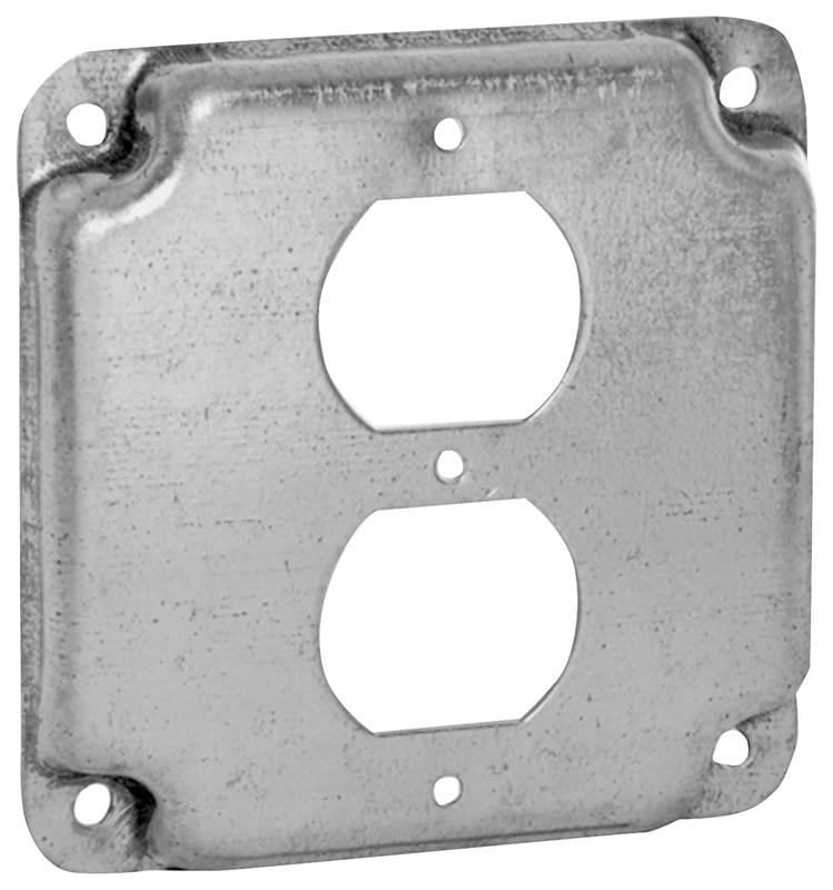 COVER BOX SQ STL DUP RECPT 4IN