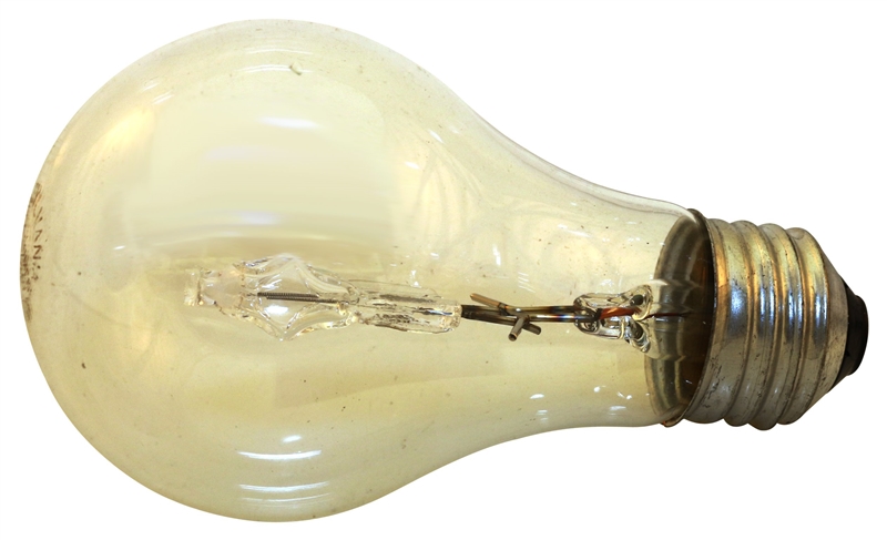 BULB HAL 43W A19 MED BS CLR