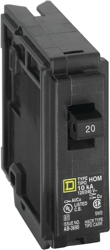 CIRCUIT BREAKER 1POLE 1IN 20A