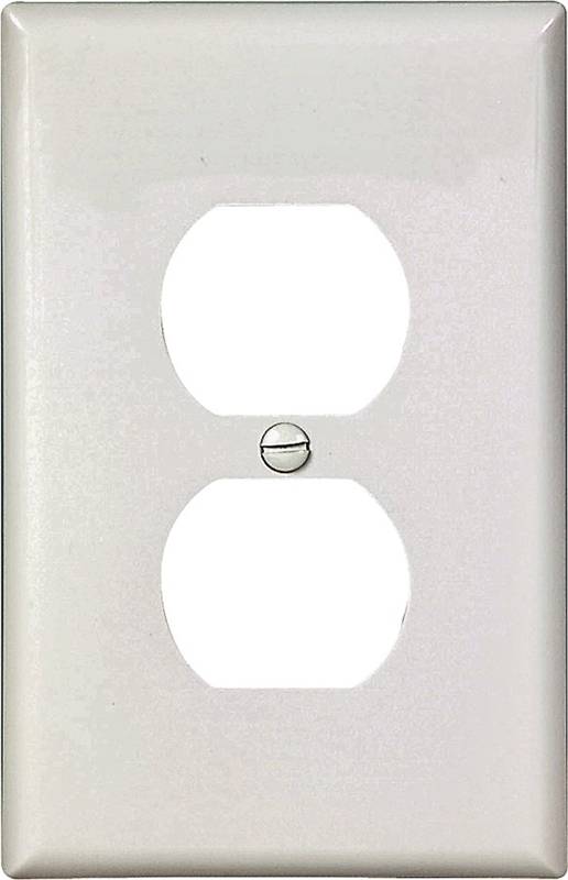 WALL PLATE 1GNG DPLX RECPT WHT