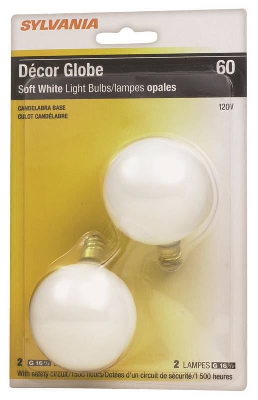 BULB LT GLB 40W CDLBRA BS WHT